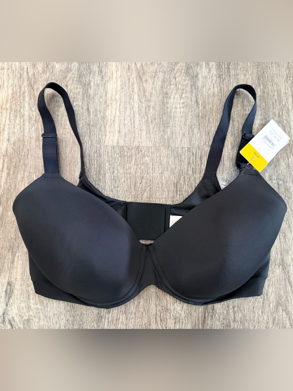 NWT JOYSPUN Black MATERNITY T-Shirt Nursing Bra Clip 40D Adjustable NEW